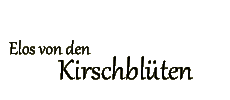 Schriftmarke der Elo-Zuchtstätte von den Kirschblüten